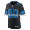 Mens Nike Black Detroit Lions Alternate Custom Game Jersey