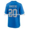 Mens Nike Barry Sanders Blue Detroit Lions Alternate Game Jersey