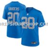 Mens Nike Barry Sanders Blue Detroit Lions Alternate Game Jersey