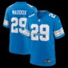 Mens Nike Avonte Maddox Blue Detroit Lions Team Game Jersey