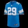 Mens Nike Avonte Maddox Blue Detroit Lions Team Game Jersey