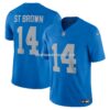 Mens Nike Amon Ra St Brown Blue Detroit Lions Vapor Fuse Alternate Limited Jersey