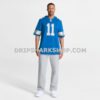 Mens Nike Damone Clark Blue Detroit Lions Team Game Jersey