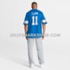 Mens Nike Damone Clark Blue Detroit Lions Team Game Jersey