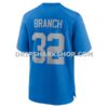 Mens Nike Brian Branch Blue Detroit Lions Alternate Game Jersey