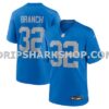 Mens Nike Brian Branch Blue Detroit Lions Alternate Game Jersey