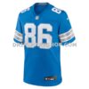 Mens Nike Anthony Firkser Blue Detroit Lions Team Game Jersey