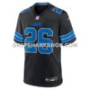NFL11d086G05-6c1b6a Mens Nike Jahmyr Gibbs Black Detroit Lions 2nd Alternate Game Jersey