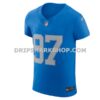Mens Nike Aidan Hutchinson Blue Detroit Lions Alternate Vapor Fuse Elite Jersey