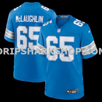 Mens Nike Seth Mclaughlin Blue Detroit Lions Team Game Jersey