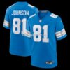 NFL11d6e3G04-ccd045 Mens Nike Calvin Johnson Blue Detroit Lions Team Retired Game Jersey