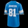 NFL11d6e3G06-ad7afe Mens Nike Calvin Johnson Blue Detroit Lions Team Retired Game Jersey