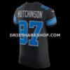 Mens Nike Aidan Hutchinson Black Detroit Lions Alternate Vapor Fuse Elite Jersey