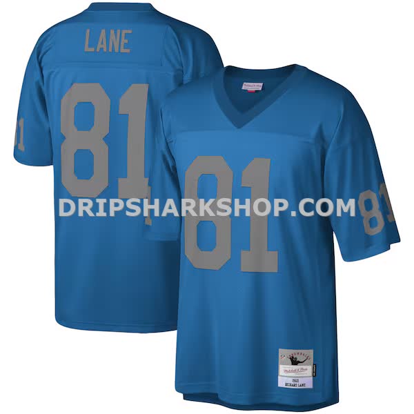 Mens Mitchell And Ness Richard Lane Blue Detroit Lions Legacy Replica Jersey Pi3604000