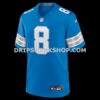 Mens Nike Greg Dortch Blue Detroit Lions Team Game Jersey