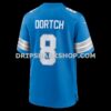 Mens Nike Greg Dortch Blue Detroit Lions Team Game Jersey