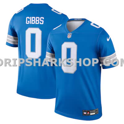 Mens Nike Jahmyr Gibbs Blue Detroit Lions Legend Player Performance Top