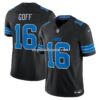 Mens Nike Jared Goff Black Detroit Lions Vapor Fuse Limited Jersey