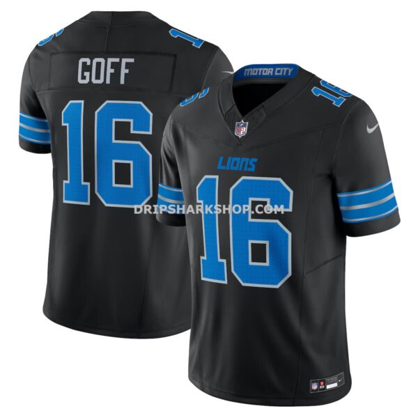 Mens Nike Jared Goff Black Detroit Lions Vapor Fuse Limited Jersey