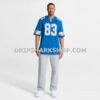 Mens Nike Tyler Conklin Blue Detroit Lions Team Game Jersey