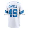Mens Nike Jack Campbell White Detroit Lions White Game Jersey