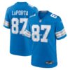Mens Nike Sam Laporta Blue Detroit Lions Game Jersey