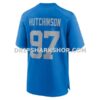 Mens Nike Aidan Hutchinson Blue Detroit Lions Alternate Game Jersey
