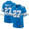 Mens Nike Arthur Maulet Blue Detroit Lions Team Game Jersey