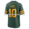 NFL1203deG06-6e16c2 Mens Nike Jordan Love Green Green Bay Packers Alternate Game Jersey