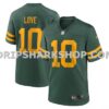 NFL1203deM01-7c126f Mens Nike Jordan Love Green Green Bay Packers Alternate Game Jersey