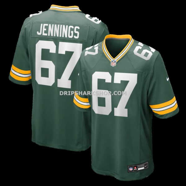 Mens Nike Donovan Jennings Green Green Bay Packers Team Game Jersey