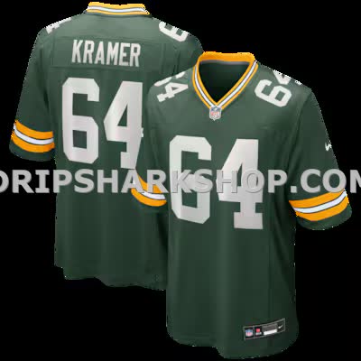 Mens Nike Jerry Kramer Green Green Bay Packers Game Retired Player Jersey