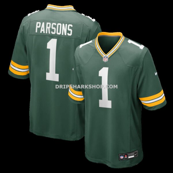 Mens Nike Micah Parsons Green Green Bay Packers Game Player Jersey