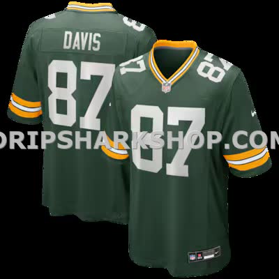 Mens Nike Willie Davis Green Green Bay Packers Game Retired Player Jersey