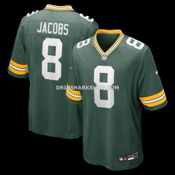 Mens Nike Josh Jacobs Green Green Bay Packers Team Game Jersey