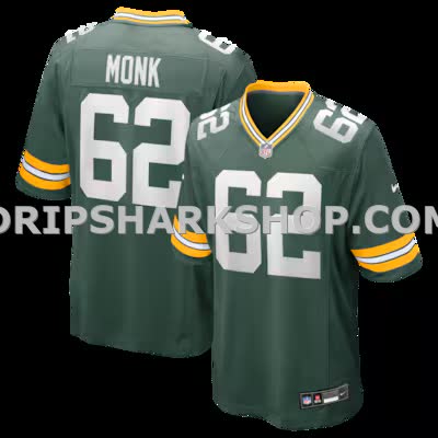 Mens Nike Jacob Monk Green Green Bay Packers Game Jersey