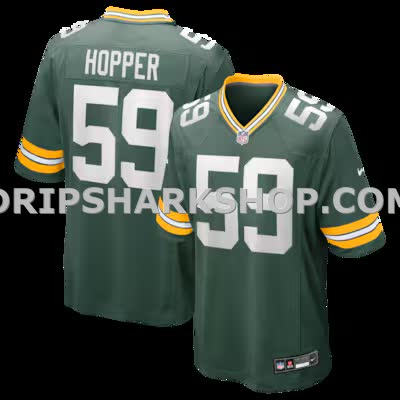 Mens Nike Tyron Hopper Green Green Bay Packers Game Jersey