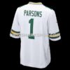 Mens Nike Micah Parsons White Green Bay Packers Game Player Jersey