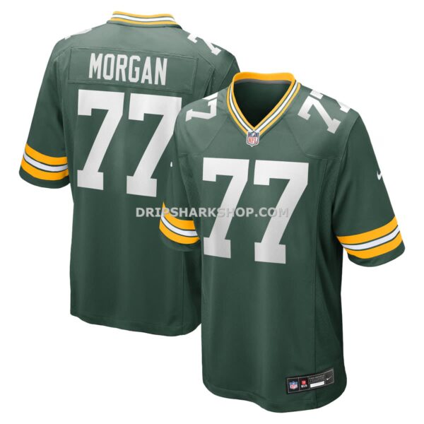Mens Nike Jordan Morgan Green Green Bay Packers Player Game Jersey