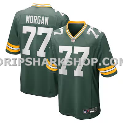 Mens Nike Jordan Morgan Green Green Bay Packers Player Game Jersey