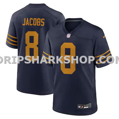 Mens Nike Josh Jacobs Navy Green Bay Packers The 1923 Classic Game Jersey