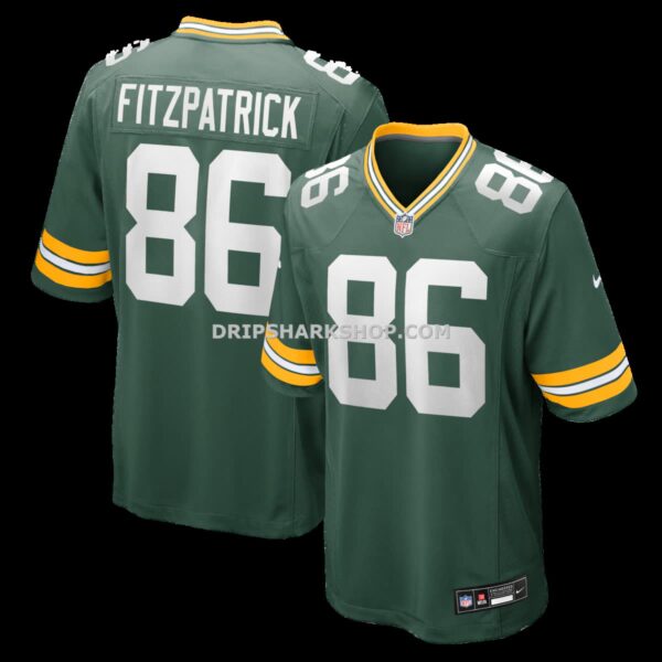 Mens Nike John Fitzpatrick Green Green Bay Packers Team Game Jersey