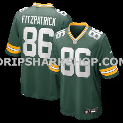 Mens Nike John Fitzpatrick Green Green Bay Packers Team Game Jersey