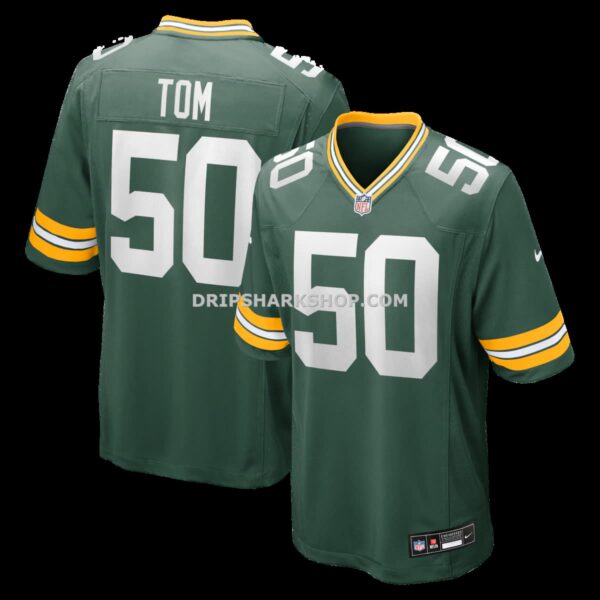 Mens Nike Zach Tom Green Green Bay Packers Game Player Jersey