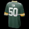 Mens Nike Zach Tom Green Green Bay Packers Game Player Jersey