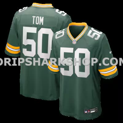 Mens Nike Zach Tom Green Green Bay Packers Game Player Jersey
