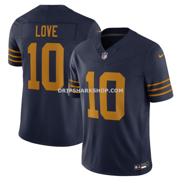 NFL125e84G04-a6181c Mens Nike Jordan Love Navy Green Bay Packers The 1923 Classic Vapor Fuse Limited Jersey