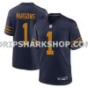 NFL1260d2M01-2e19e0 Mens Nike Micah Parsons Navy Green Bay Packers The 1923 Classic Game Jersey