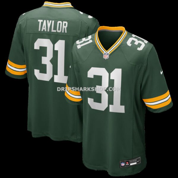 NFL12625eG04-eda373 Mens Nike Jim Taylor Green Green Bay Packers Game Retired Player Jersey