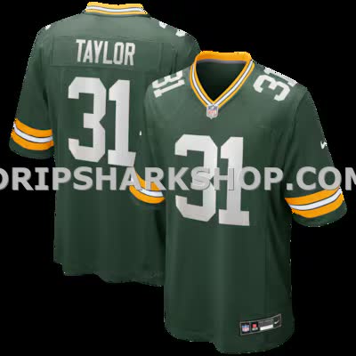Mens Nike Jim Taylor Green Green Bay Packers Game Retired Player Jersey
